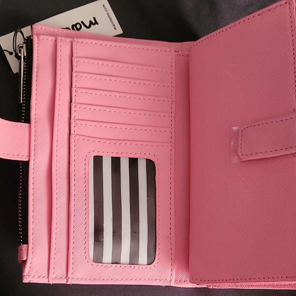 NWT Marc Tetro Pink Crossbody/ Wristlet Wallet Bag - Picture 9 of 16
